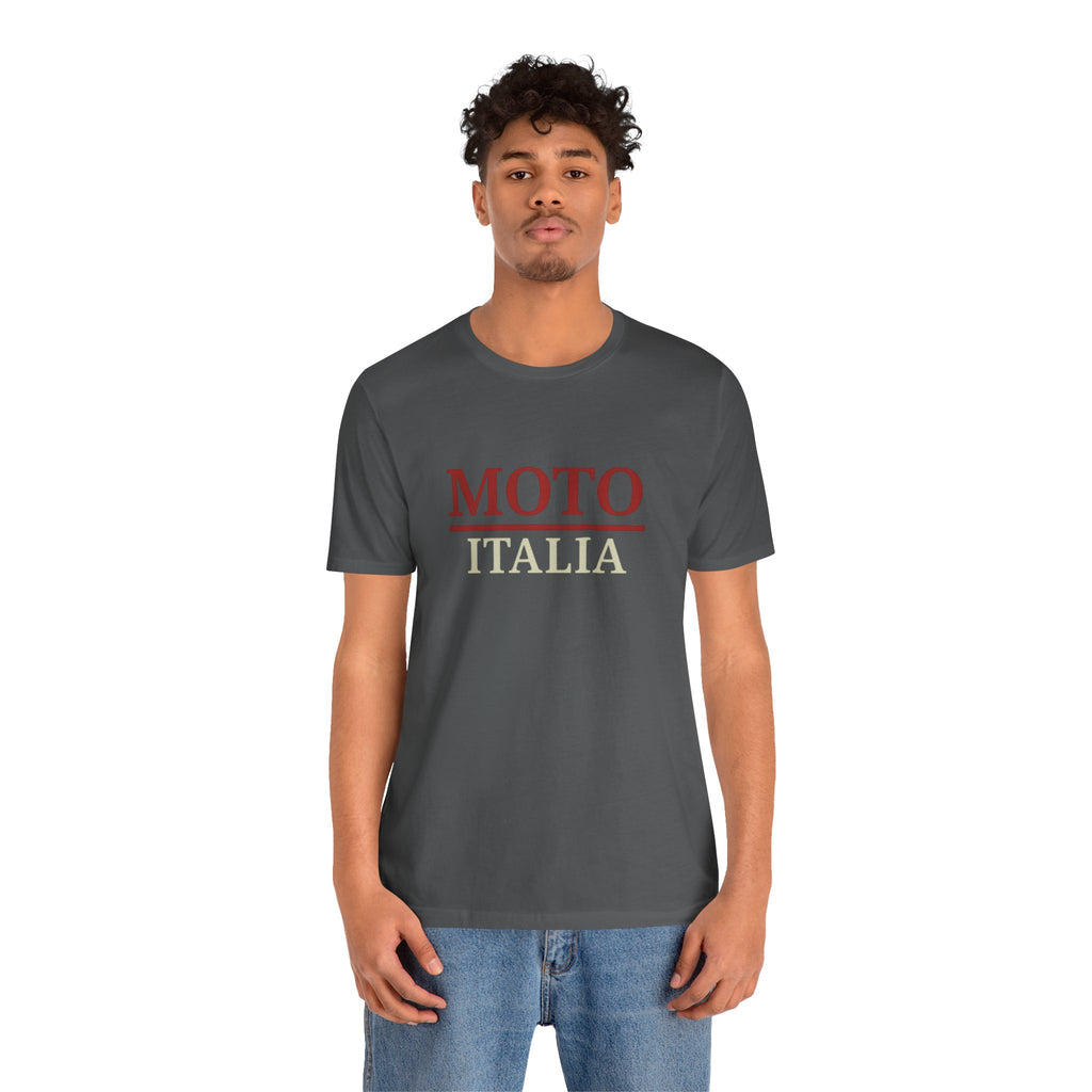 Moto Italia Bold Contrast STATEMENT Tee | Asphalt