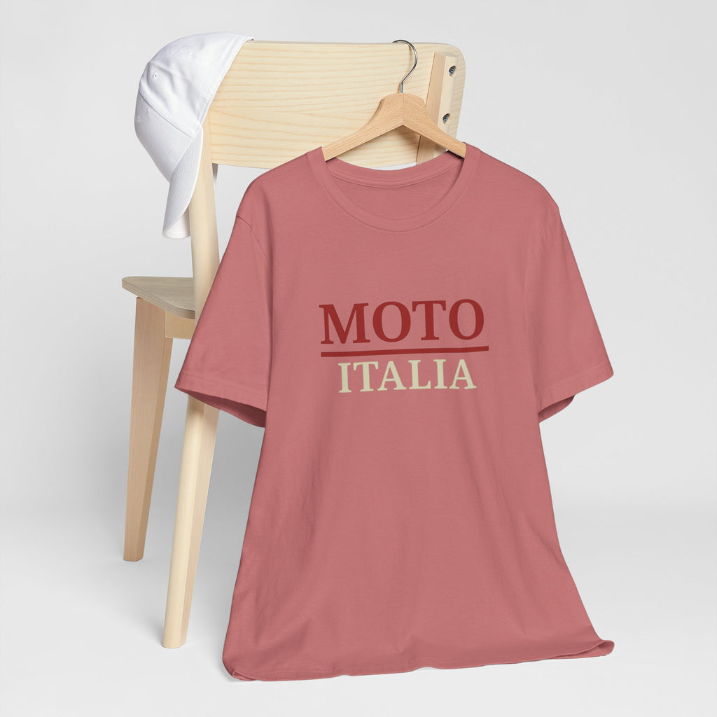 Moto Italia Bold Contrast STATEMENT Tee | Mauve