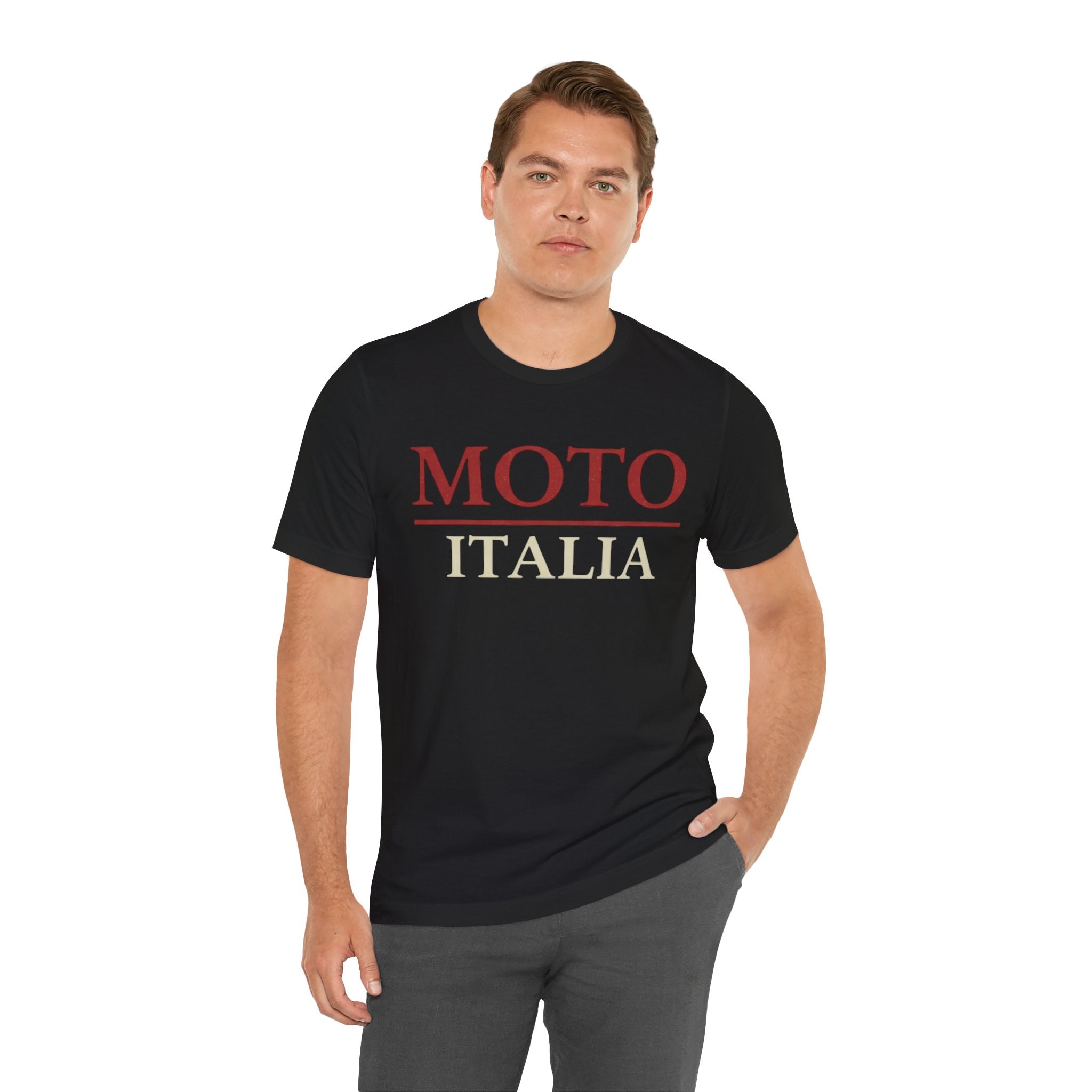 Moto Italia Unisex Jersey Tee - Stylish Motorcycle Graphic T-Shirt