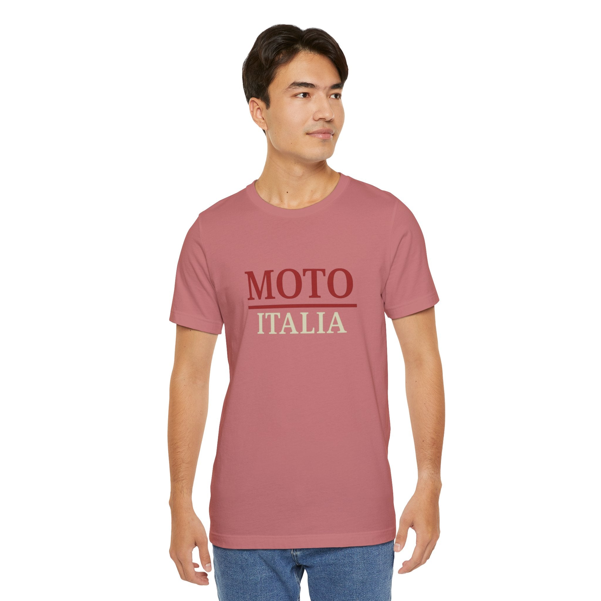 Moto Italia Bold Contrast STATEMENT Tee | Mauve