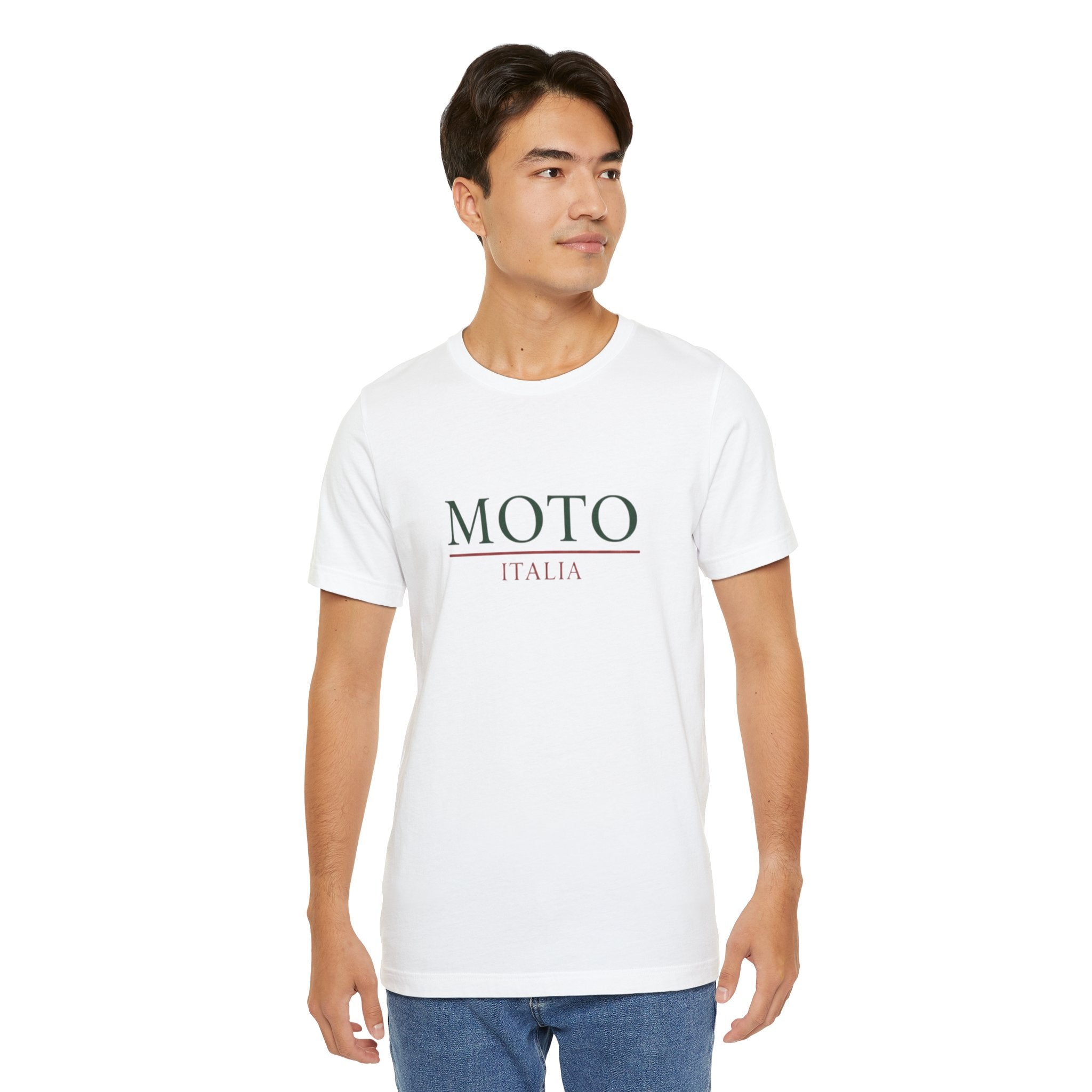 White Moto Italia Heritage - Urban Motorcycle Graphic T-Shirt