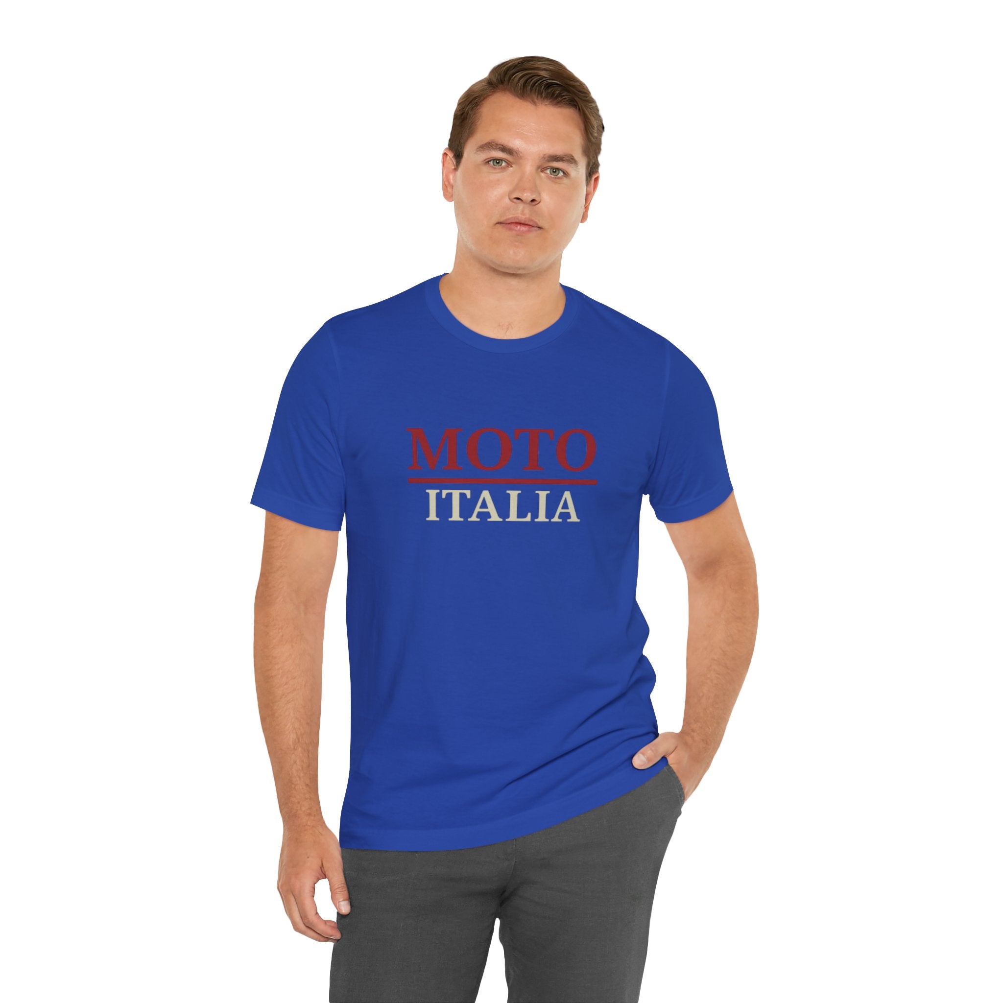 Aqua Moto Italia Bold Contrast STATEMENT Tee