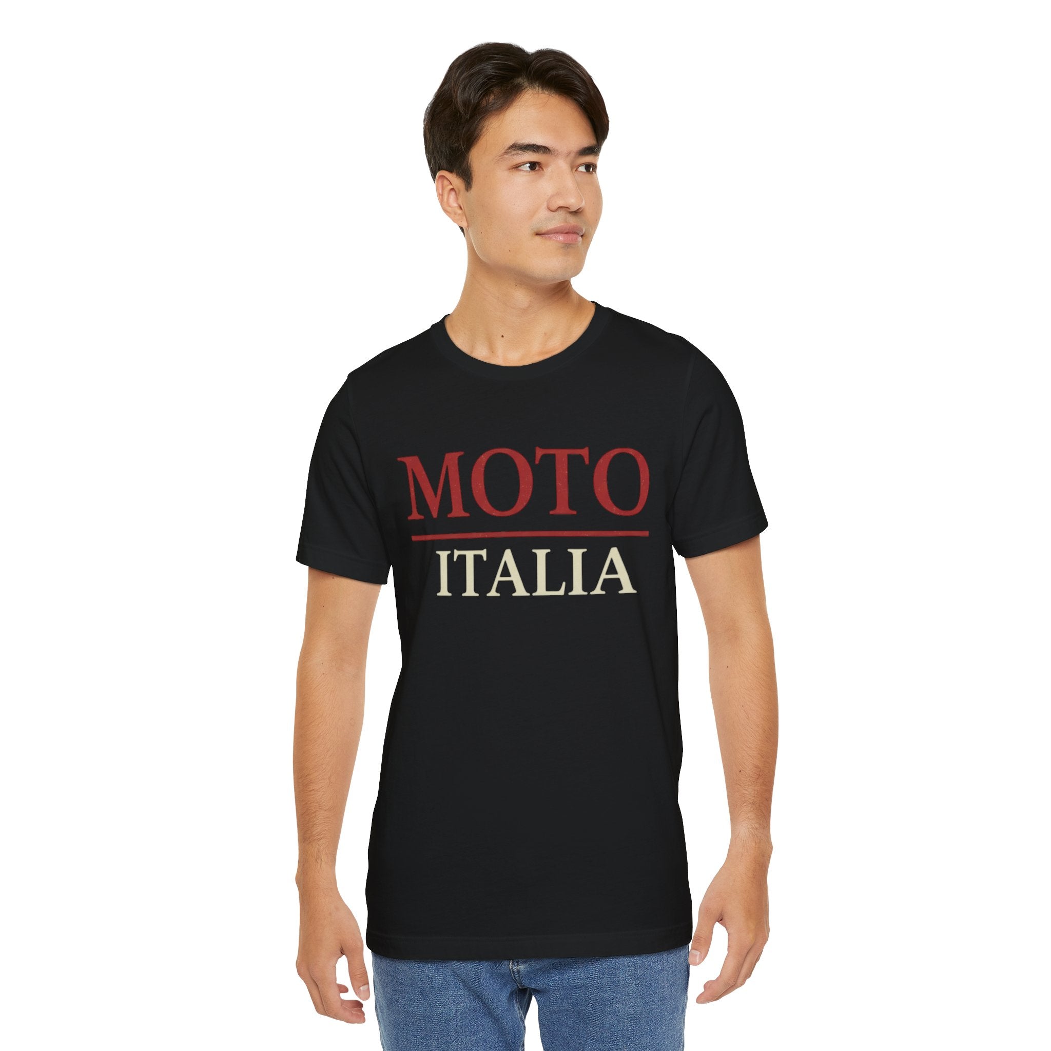Moto Italia Unisex Jersey Tee - Stylish Motorcycle Graphic T-Shirt