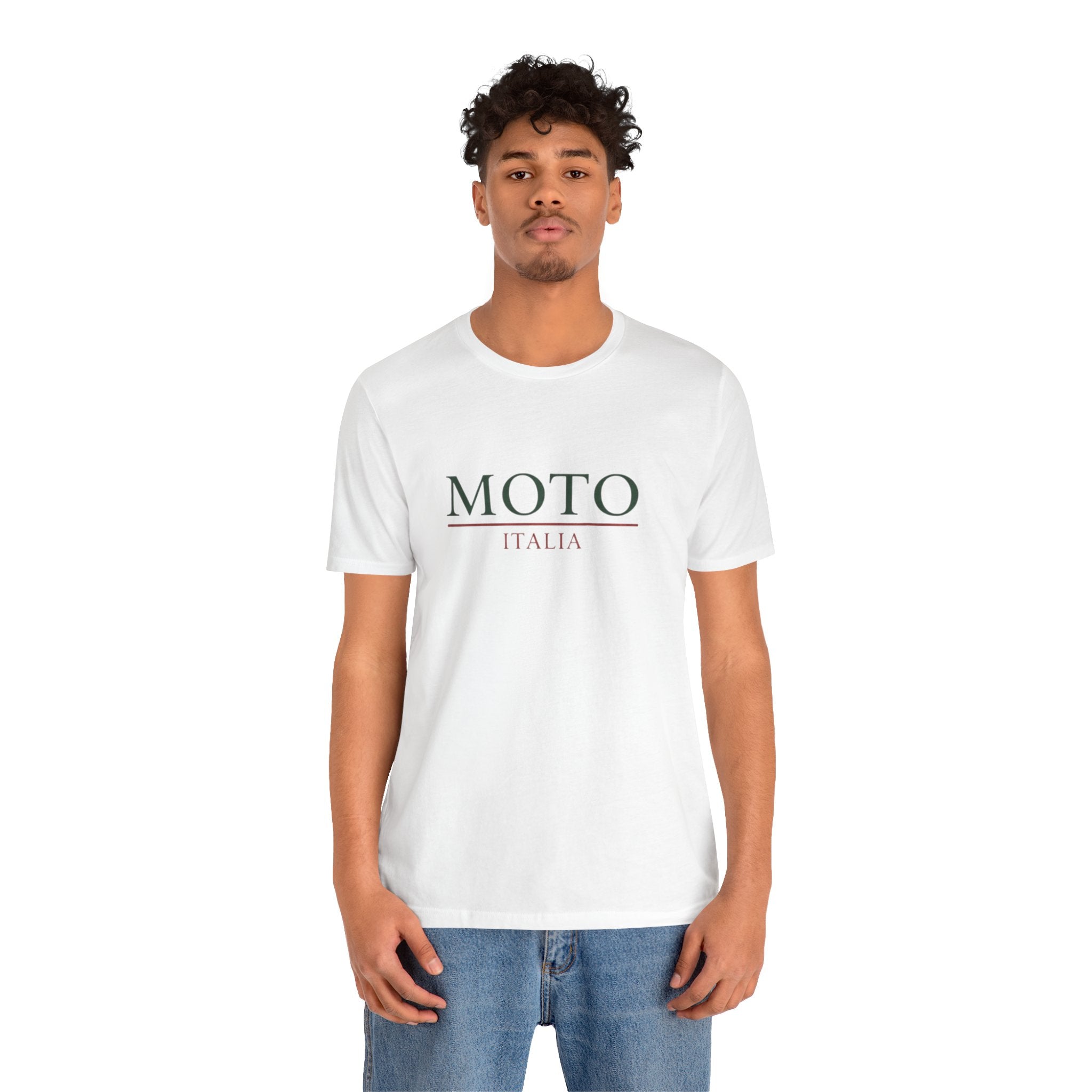 White Moto Italia Heritage - Urban Motorcycle Graphic T-Shirt