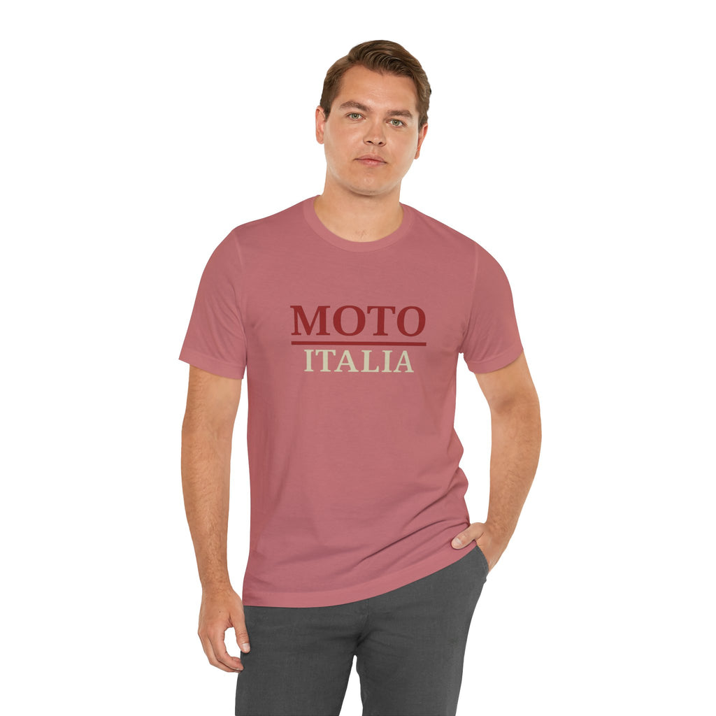 Moto Italia Bold Contrast STATEMENT Tee | Mauve