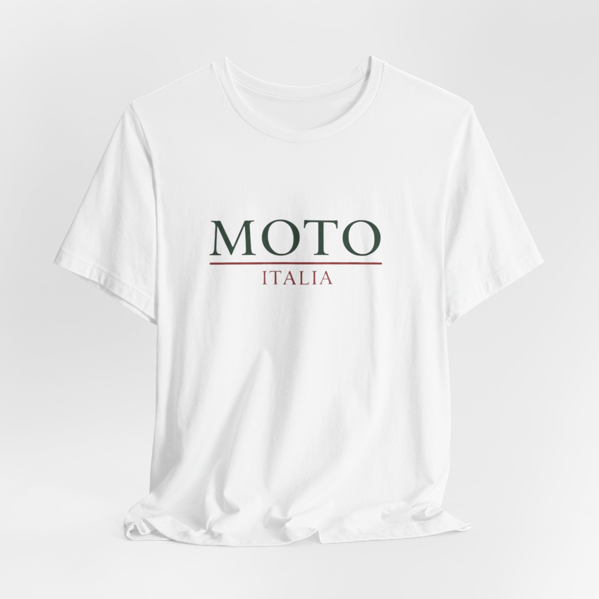 White Moto Italia Heritage - Urban Motorcycle Graphic T-Shirt